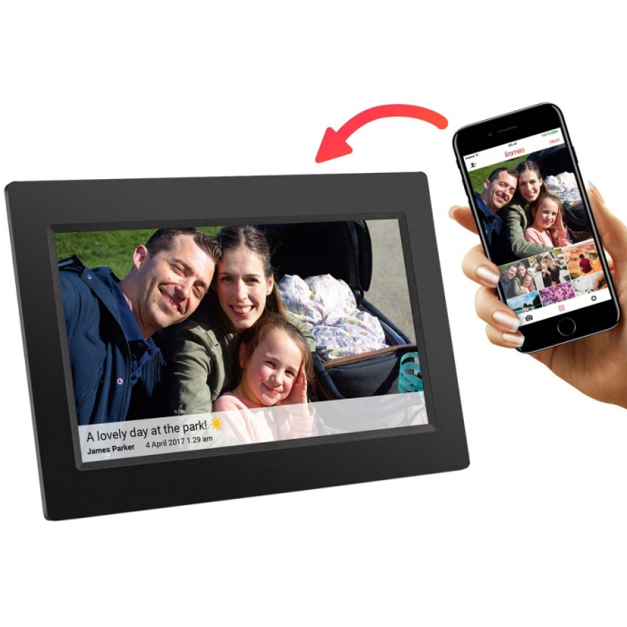 [HN-DPF1005BLACK] 10.1" Touch Screen, Wifi, Digital Photo Frame | Frameo App
