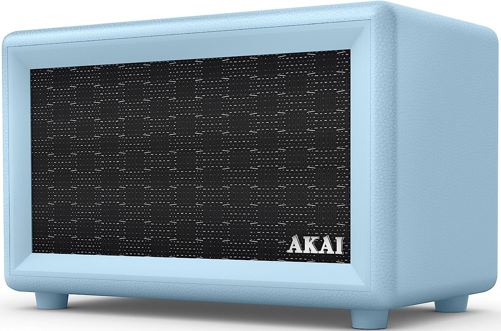 [A58052BL] Akai Retro Rechargeable Bluetooth Speaker | Blue