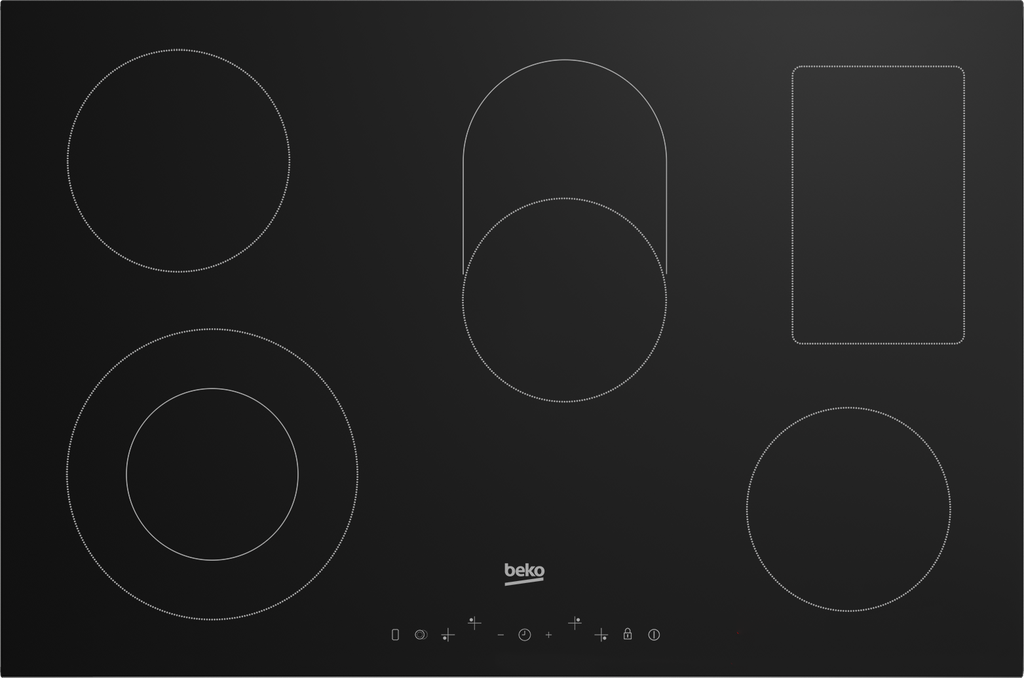 Beko 5 Ring 80cm Trimless Touch Control Ceramic Hob