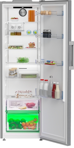 [LNP4686LVPS] Beko Aeroflow Tall Larder Fridge Harvestfresh | S/Steel
