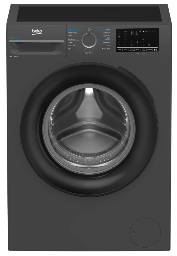 Beko Anthracite 9kg 1400rpm Washing Machine with EnergySpin and IronFast