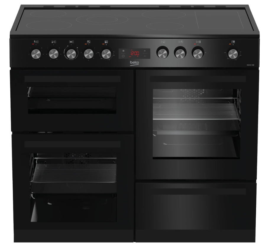 Beko Black 100cm All Electric Ceramic Range Cooker