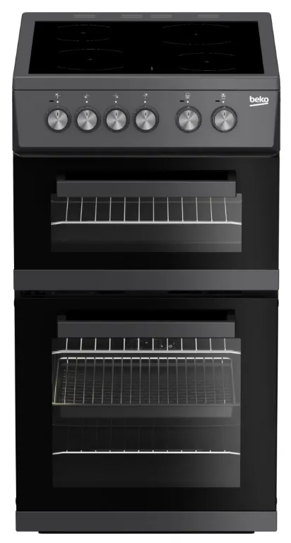 [KDVC563AK] Beko Black 50cm Double Oven Ceramic Cooker