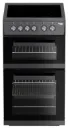 Beko Black 50cm Double Oven Ceramic Cooker