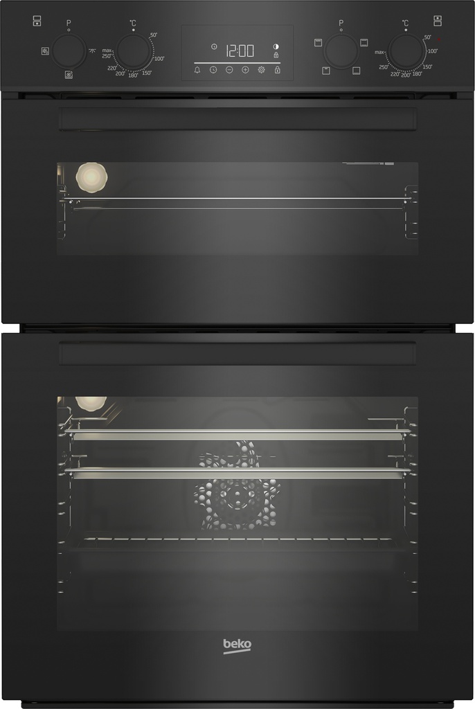 [BBDF22300B] Beko Black Built In Double Oven