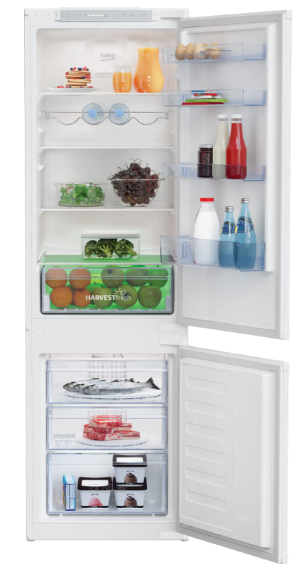 [BCFD4V73] Beko Integrated 70/30 Frost Free Fridge Freezer with HarvestFresh™