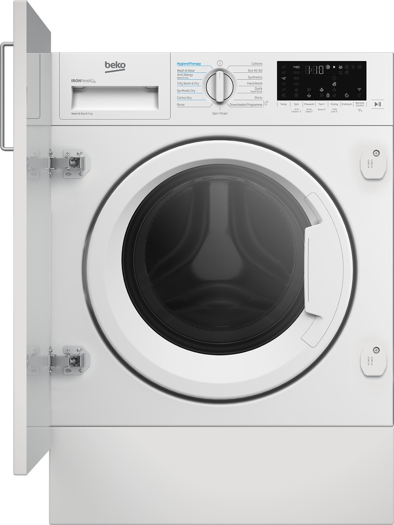 [WDIK854441] Beko Integrated 8kg + 5kg Washer Dryer