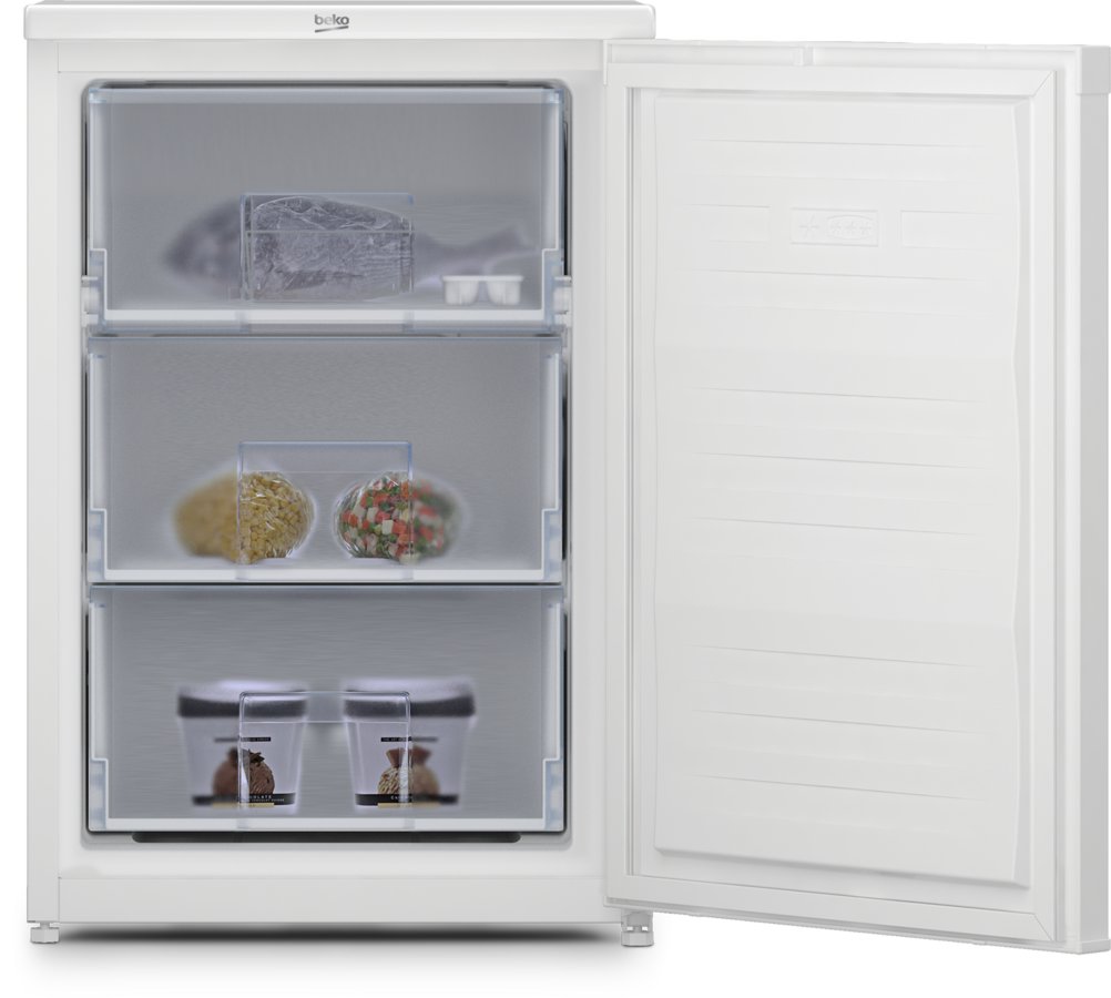 Beko White 55cm Under Counter Upright Freezer c/w Frost Guard