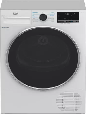 [B5T4923NIW] Beko White 9kg Heat Pump Tumble Dryer c/w IronFinish | A Energy Rated