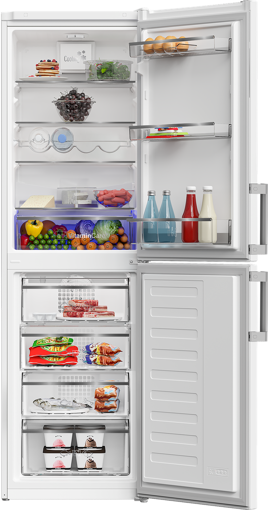 Blomberg White Frost Free 55cm Fridge Freezer with VitaminCare+