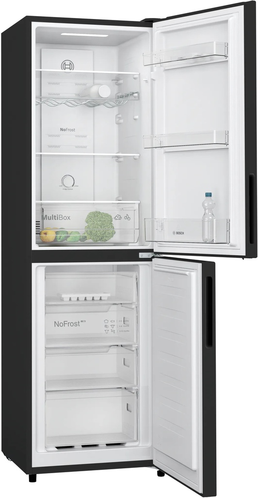 Bosch Series2 Black Frost Free 55cm Fridge Freezer