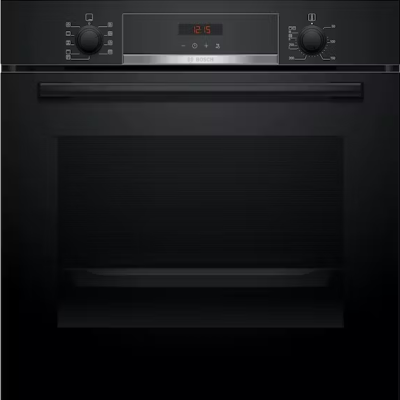Bosch Black Pyrolytic Built In Single Oven 5yr