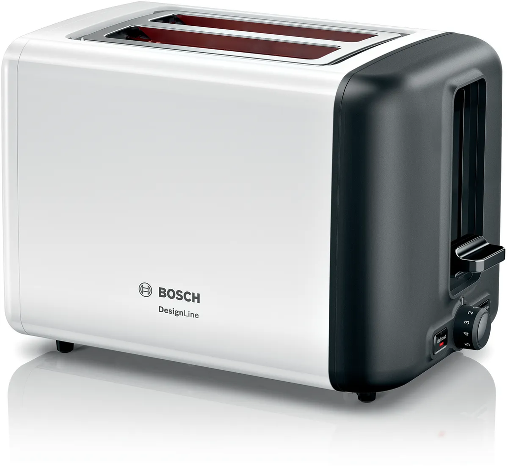 Bosch DesignLine White 2 Slice Toaster