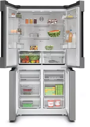 Bosch S/Steel 4-Door American Style Fridge Freezer French Door | 5 Year Warranty