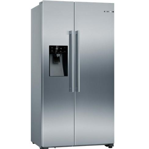 Bosch Series6 Anti Fingerprint S/Steel Plumbed American Style Fridge Freezer