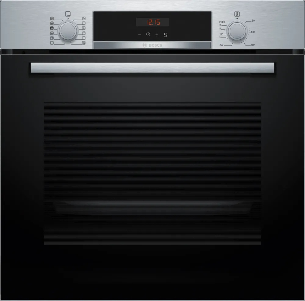 Bosch S/Steel Pyrolytic Built In Single Oven with Steam 5yr