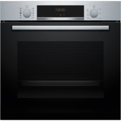 [HQA534BS3B] Bosch Stainless Steel Series 4 Built In Single Oven | with Added Steam