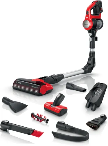 Bosch Unlimited 7 Pro Animal Rechargeable Vacuum Cleaner | Red