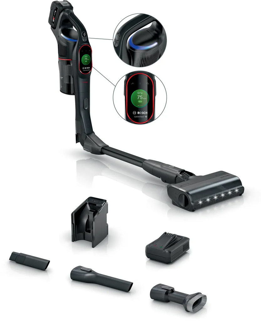 [BCS1051GB] Bosch Unlimited10 ProPower Cordless Rechargeable Stick Vacuum Cleaner | Black