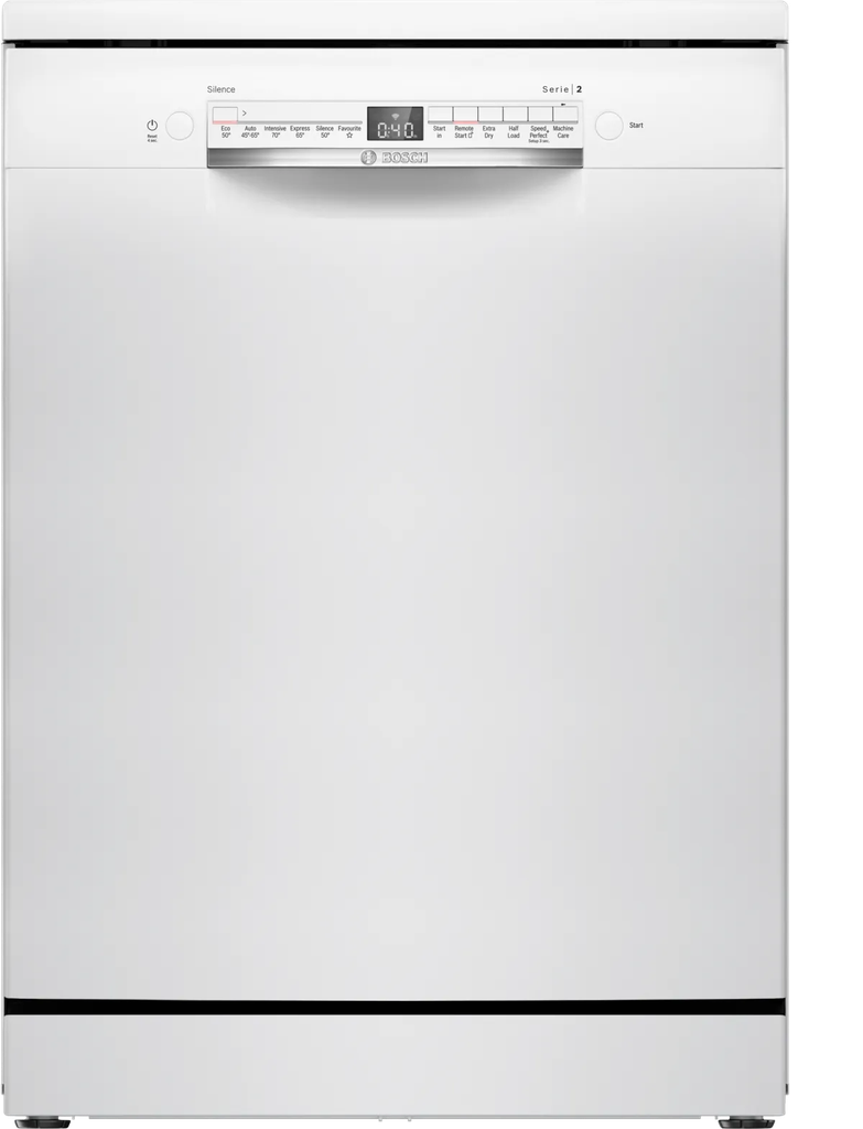 [SMS2HVW67G] Bosch White Free Standing Dishwasher with VarioDrawer | 5 Year Warranty