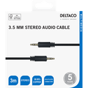 DeltaCo 3 Metre 3.5mm Male to Male Stereo Cable