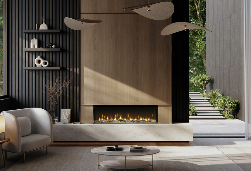 [BXLF1800] Dimplex 'Ignite Bold' 74" Frameless Optiflame Linear LED Wall Fire