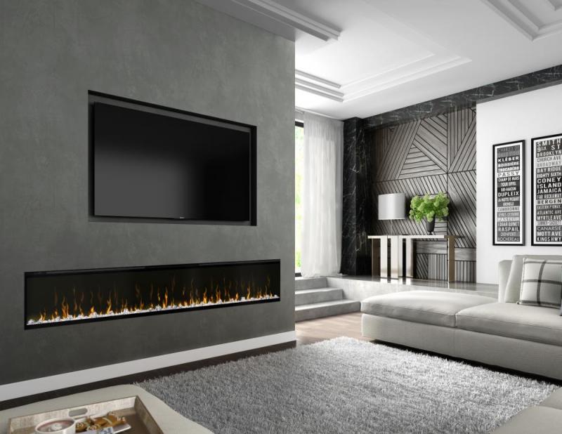 Dimplex 'Ignite' 100" Frameless Optiflame Linear LED Wall Fire