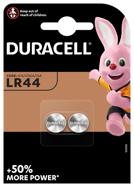 Duracell A76 1.5v LR44 Battery (2 Pack)