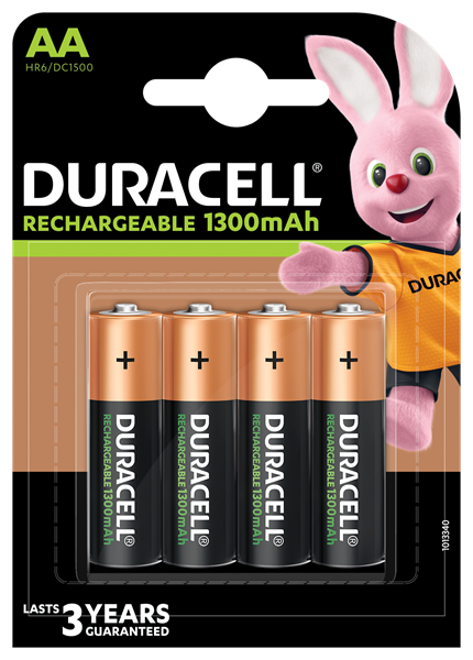 [DC1500] Duracell AA Rechargeable Batteries (4 Pack)