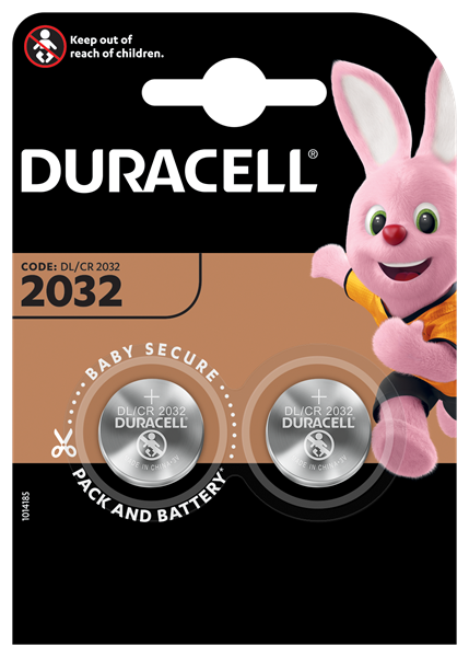[DL/CR2032] Duracell CR2032 Coin / Disc Battery (2 Pack)