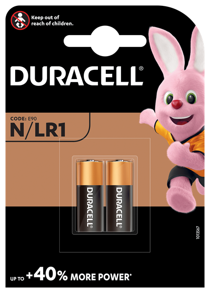 [N/LR1] Duracell LR1 Battery 1.5v | Twin Pack