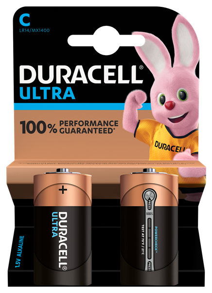 Duracell Ultra C Size Batteries (2 Pack)