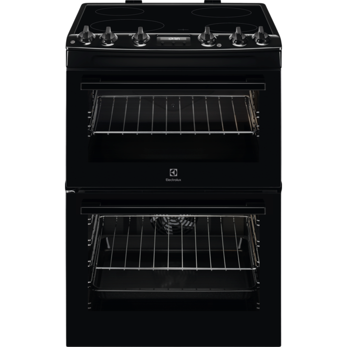 [LKR655200K] Electrolux Black 60cm Ceramic Electric Cooker