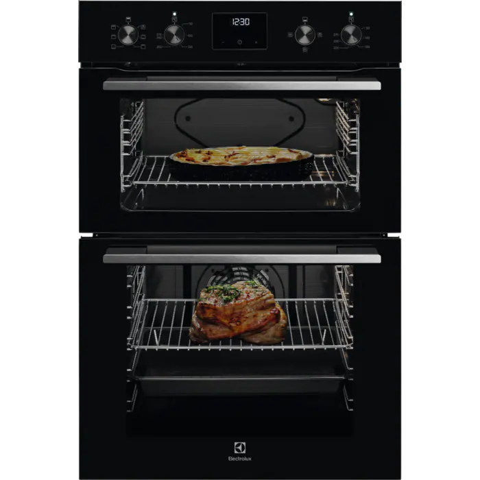 [KDFGE40TK] Electrolux Black Built In Double Oven