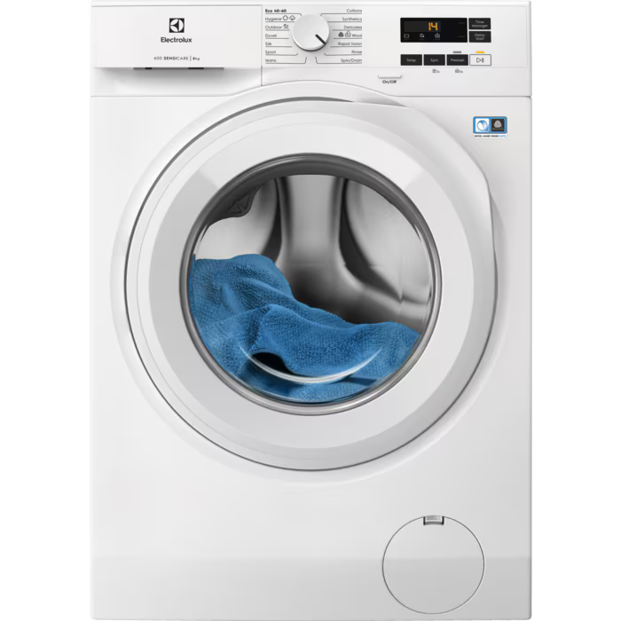 Electrolux White A Rated 8kg 1400 Spin Washing Machine