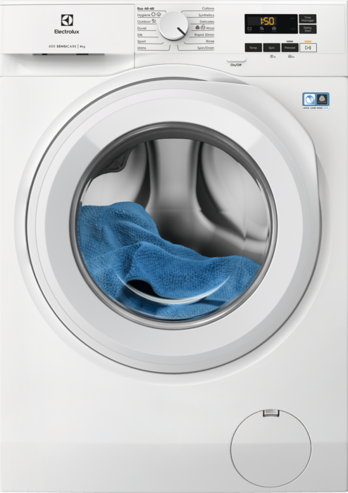 Electrolux SensiCare600 White A Rated 9kg 1400 Spin Washing Machine