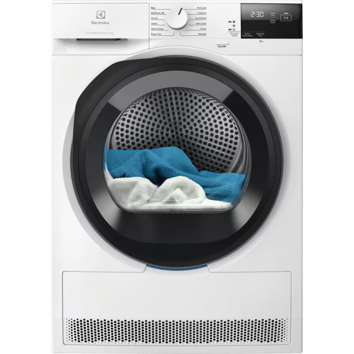 [EDHI6285B] Electrolux White SensiCare 8kg Heat Pump Tumble Dryer | 5 Year Warranty