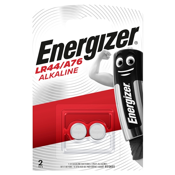 Energizer A76 1.5v LR44 Battery (2 Pack)