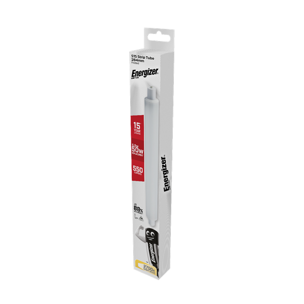 [S9218] Energizer LED 5.5w (50w) 284mm Striplight Tube | Warm White