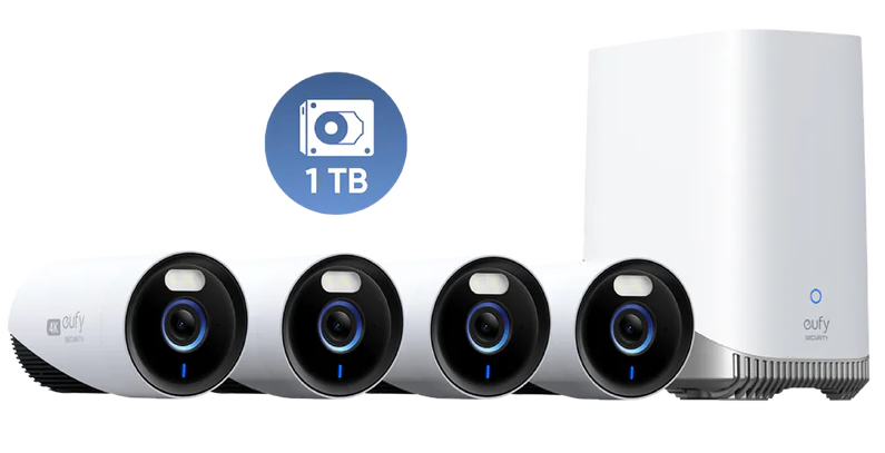 [E8600323] Eufy E330 EufyCam (Professional) 4 Security Camera Kit + Homebase