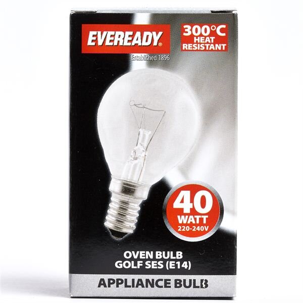 [S1024] Ever Ready 300°C Heat Resistant Golf Ball  Oven Bulb | E14 40w