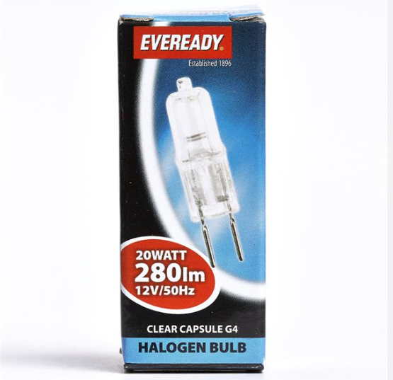 [S807] Ever Ready G4 12v 20w Halogen Capsule Lamp