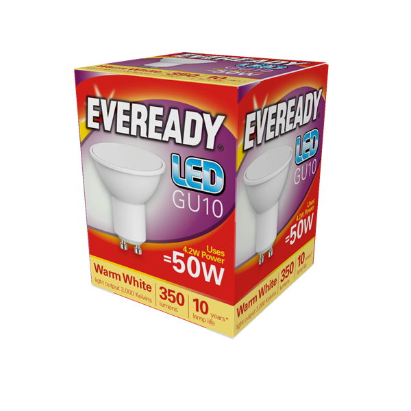 [S13600] Ever Ready GU10 4.2w (50w) LED Bulb