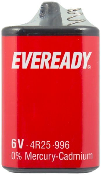 [996 4R25] Ever Ready PJ996 6v Battery (Springs)