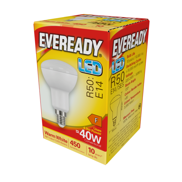 [S13631] Ever Ready R50 4.9w (40w) E14 LED Spot Bulb