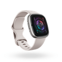 FitBit Sense2 Health & Fitness Smartwatch | Lunar White/Platinum