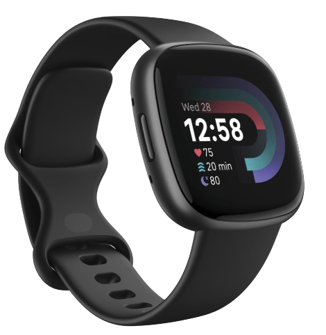 [79-FB523BKBK] FitBit Versa4 Fitness Smartwatch | Black/Graphite
