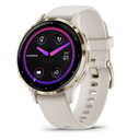 Garmin Venu® 3S GPS Smart Watch | Soft Gold S/Steel Bezel with Ivory Case & Silicone Band