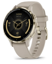 Garmin Venu® 3S GPS Smart Watch | Soft Gold S/teel Bezel with French Grey Case & Silicone Band