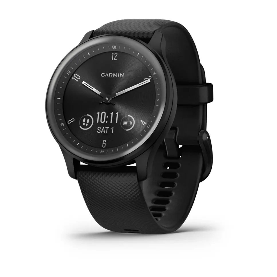 [010-02566-00] Garmin vívomove® Sport Fitness Smartwatch  | Black/Silicone